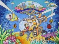 科技画初中版 33张科技与传承 科技科幻绘画获奖素材